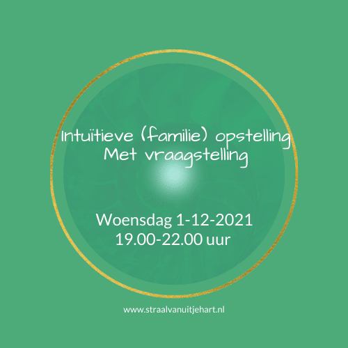 _intuitieve opstelling groep 1-12-2021 intuitieve (familie) opstelling in groep